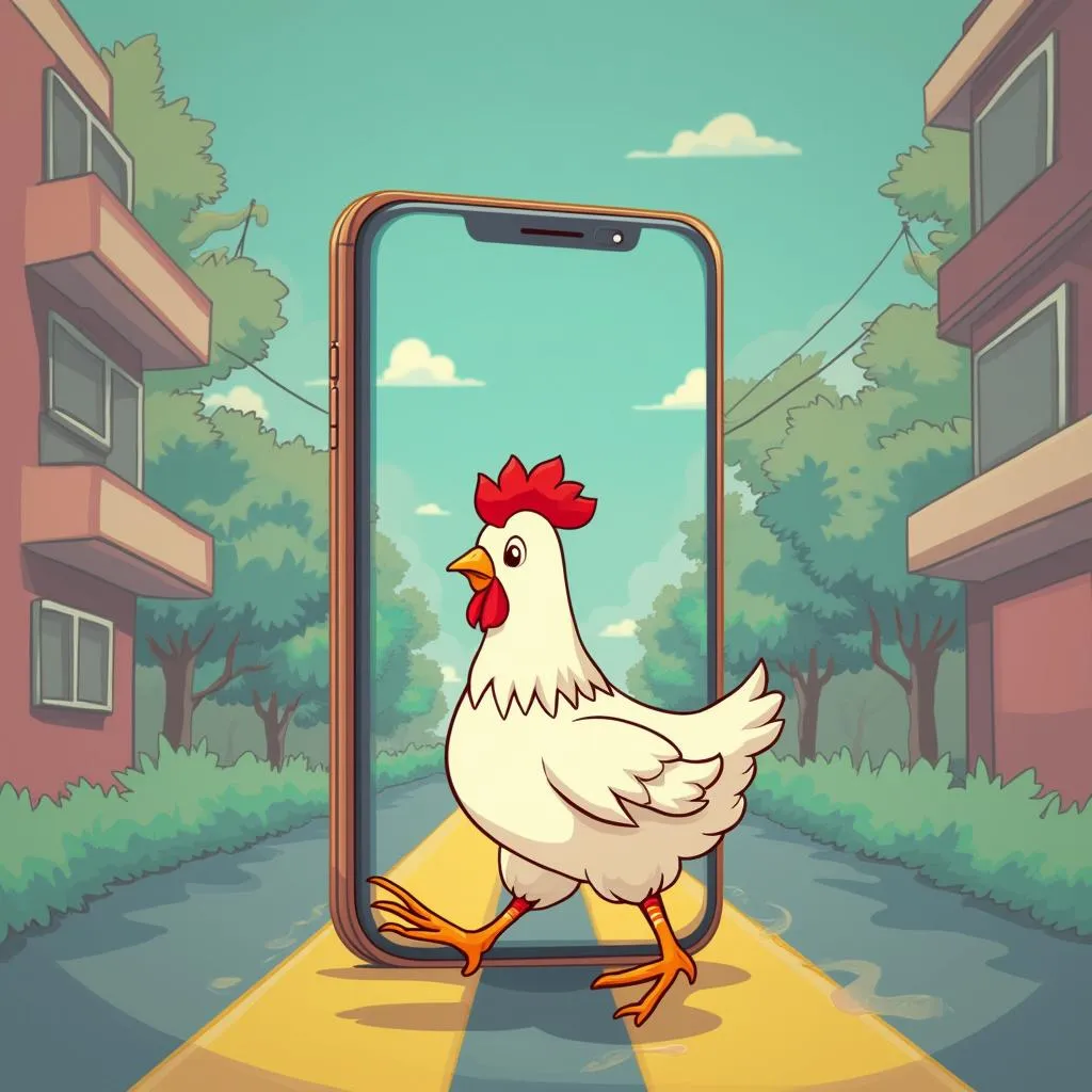Ukázka aplikace Chicken Road
